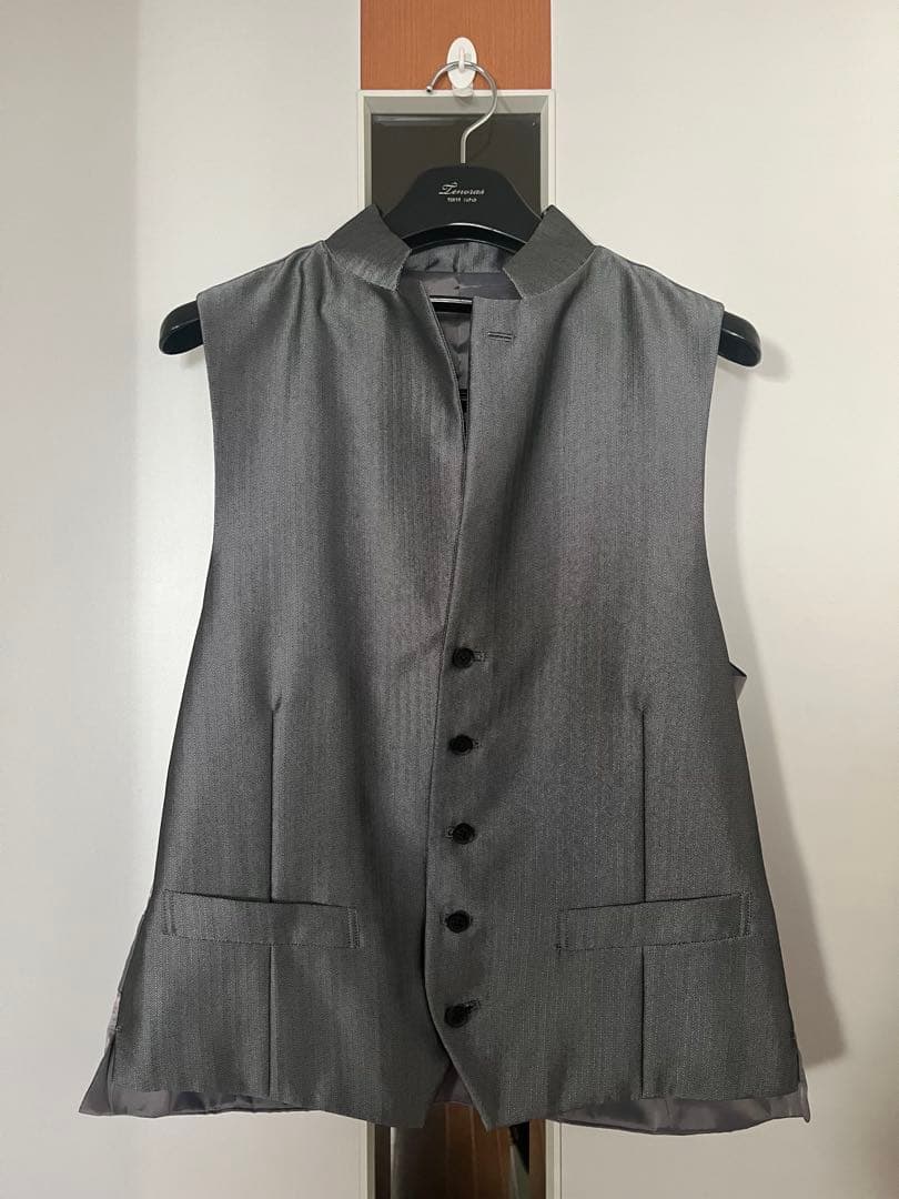 ティノラス グレー スーツジャケット ベスト スラックス セット　Lサイズ