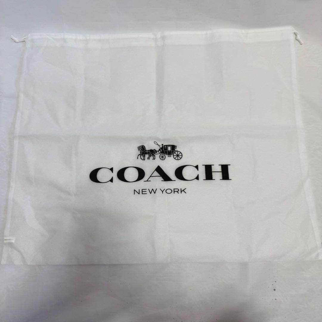 【新品同様】コーチ C8416 2way ショルダーバッグ ストライプ レザー