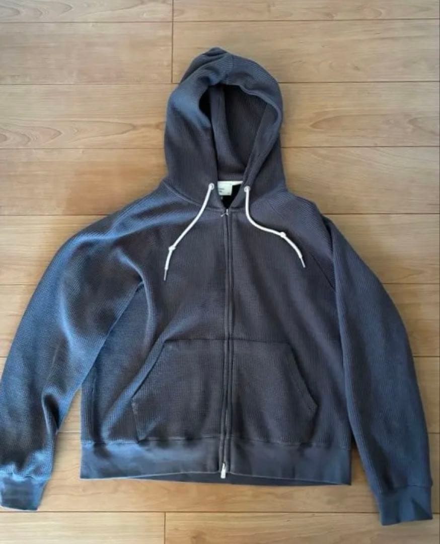 トップス OHOTORO Nap Waffle Zipper Hoodie Msize