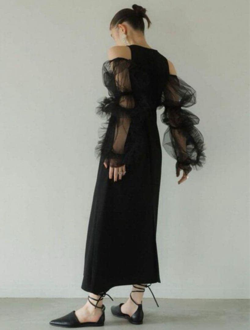 スーツ・フォーマル・ドレス Knuth Marf /tulle bolero one piece Black