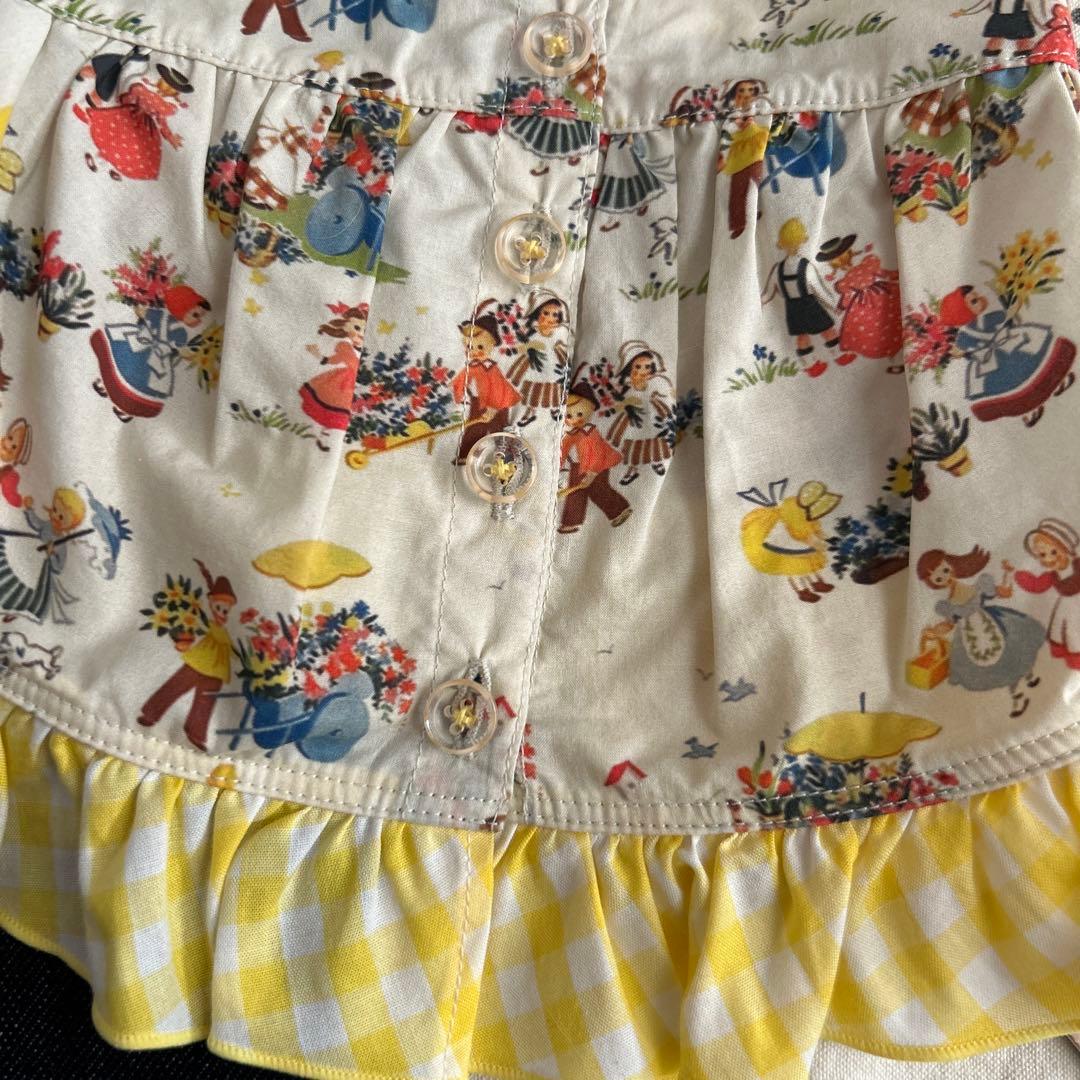 アトリエgg★エプロンドレス19ハーフ☆ピニーフラワーイエロー