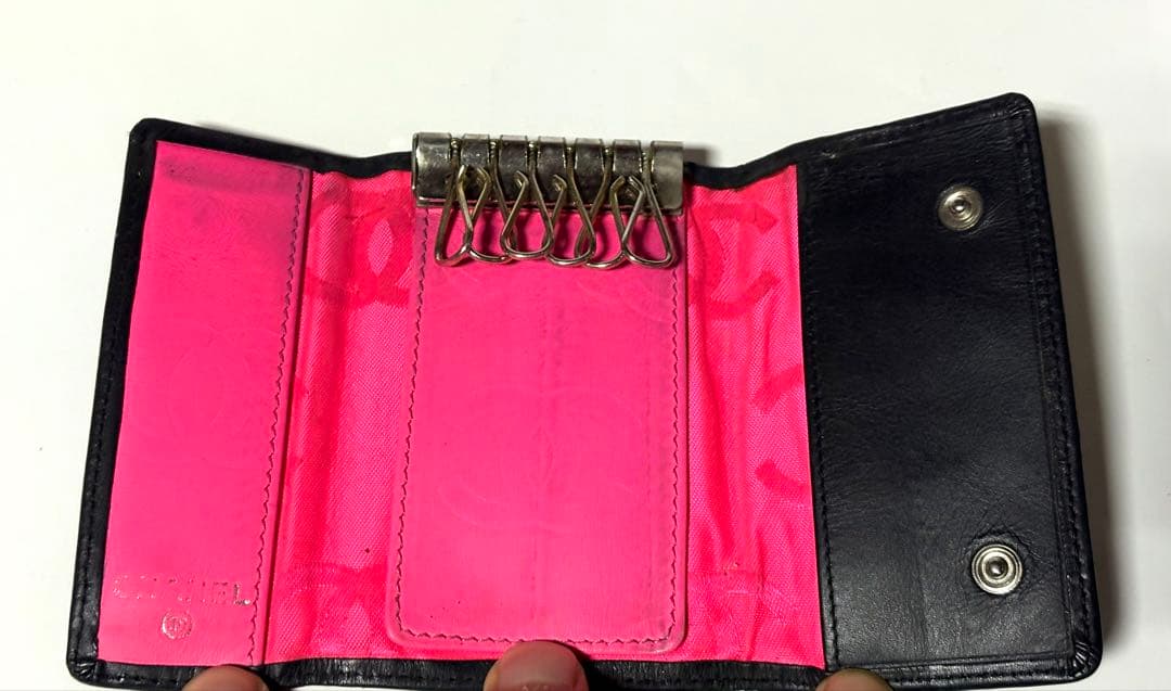 りぶ！CHANELシャネル☆6連キーケース キルティング&ミニショッパー