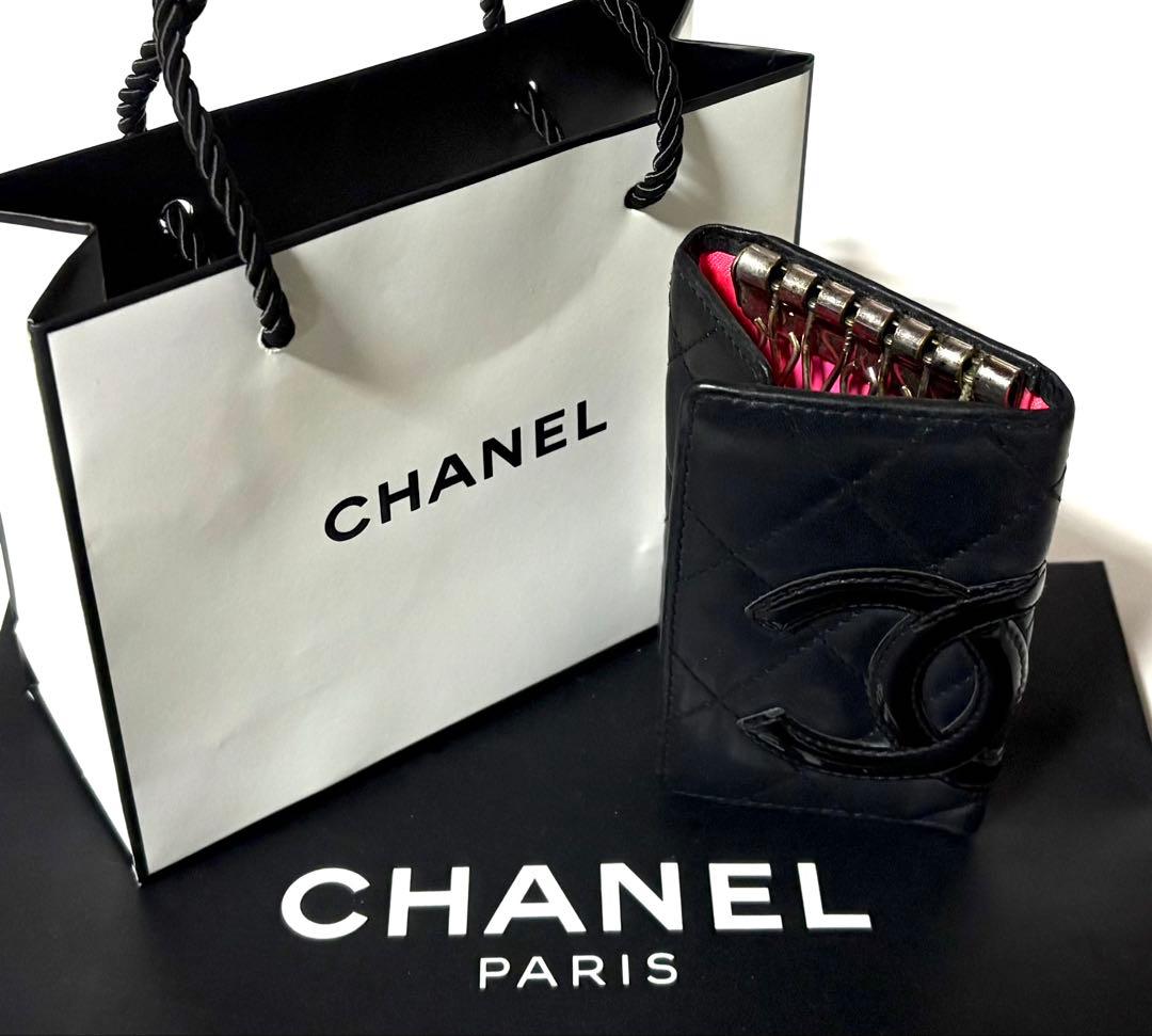 りぶ！CHANELシャネル☆6連キーケース キルティング&ミニショッパー