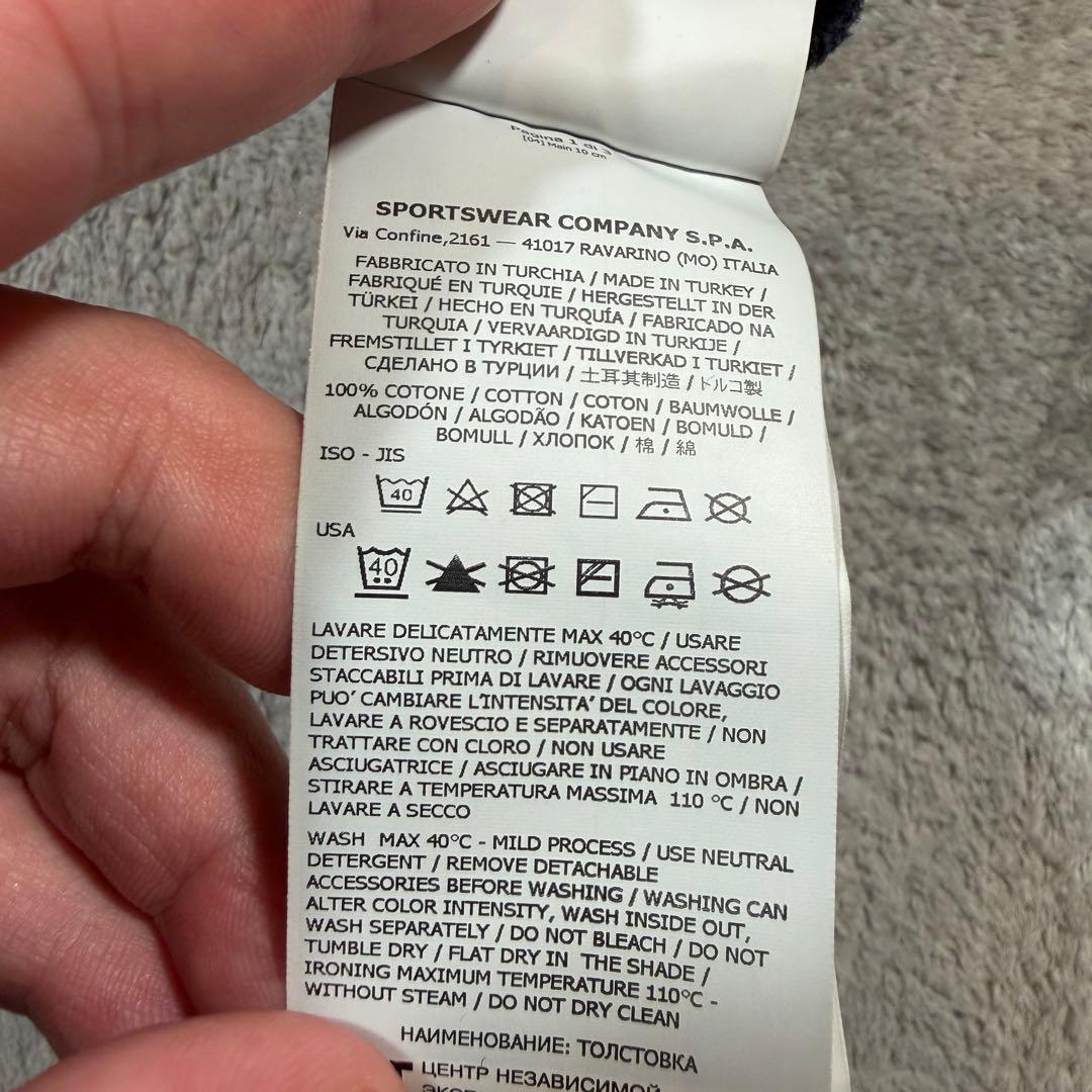 ストーンアイランド　黒　厚手　ロンT 長袖Tシャツ　771563750 Lサイズ