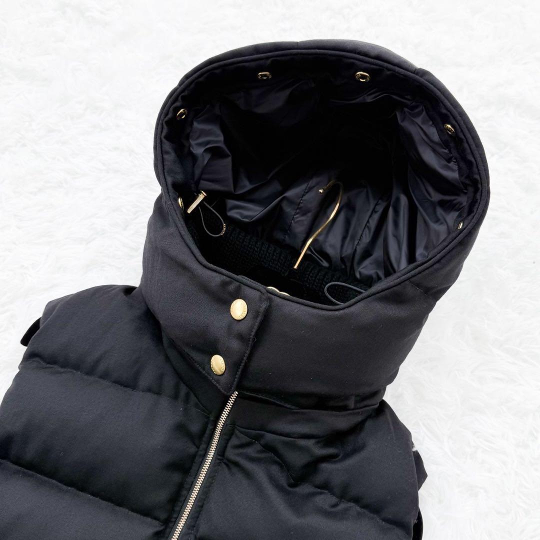 TATRAS ファー付きダウンベスト LUSERA 02 ブラック 定価11万