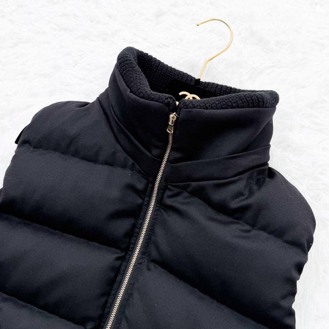 TATRAS ファー付きダウンベスト LUSERA 02 ブラック 定価11万