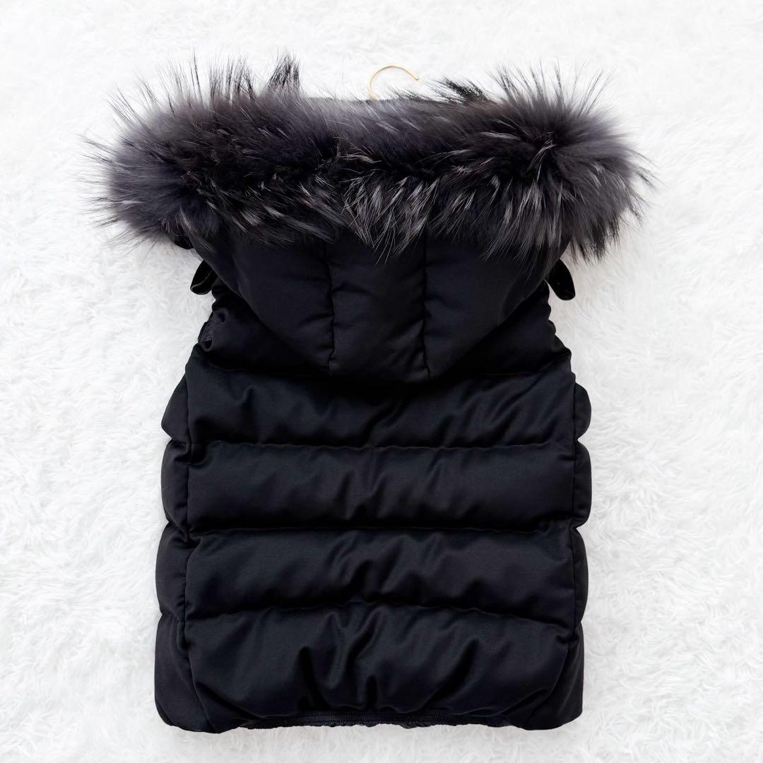 TATRAS ファー付きダウンベスト LUSERA 02 ブラック 定価11万