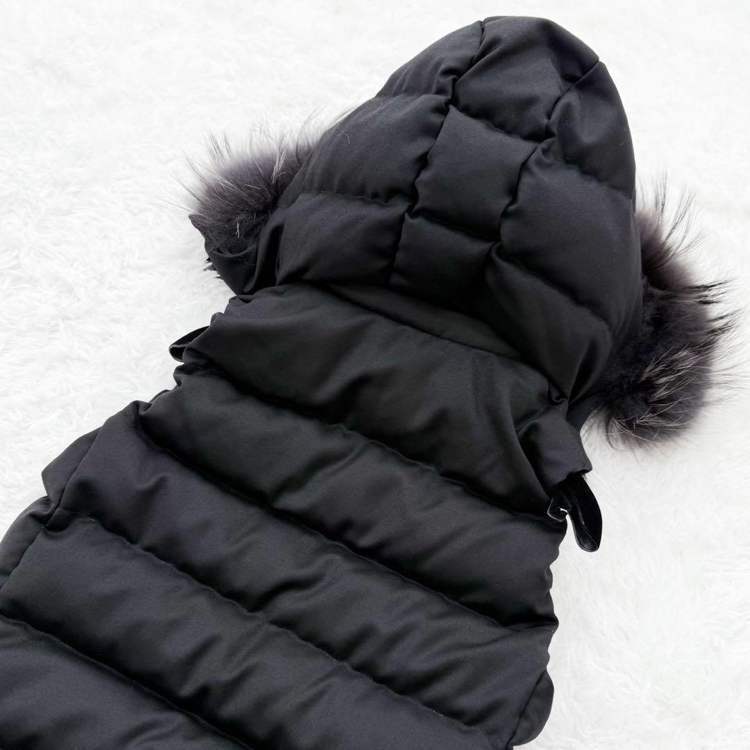 TATRAS ファー付きダウンベスト LUSERA 02 ブラック 定価11万