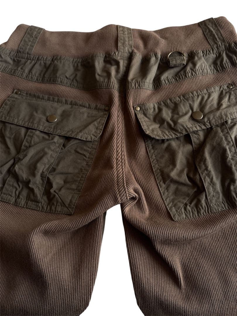 goa風 ブラウン カーキ ブーツカット スエット y2k グランジ