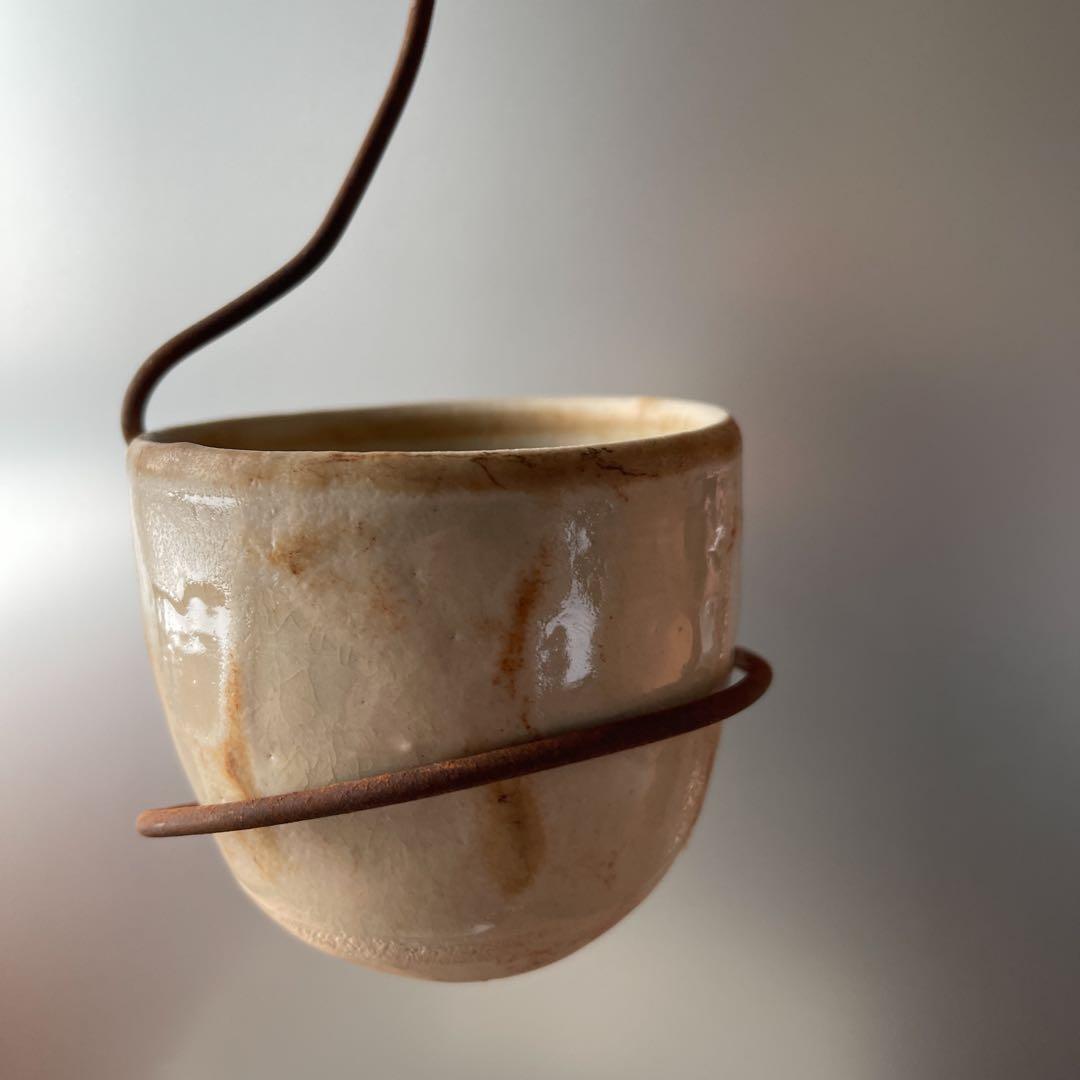 激レアアイテム　自在鉤花器セット　陶芸家市川孝作品　一点物　新品未使用