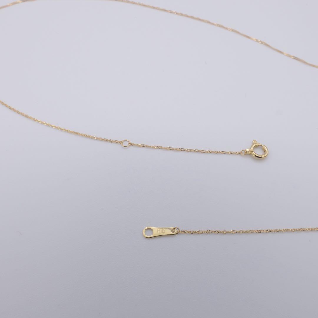 新品❗️K18YG イエローゴールド 0.12スクリュー アジャスター付 45cm