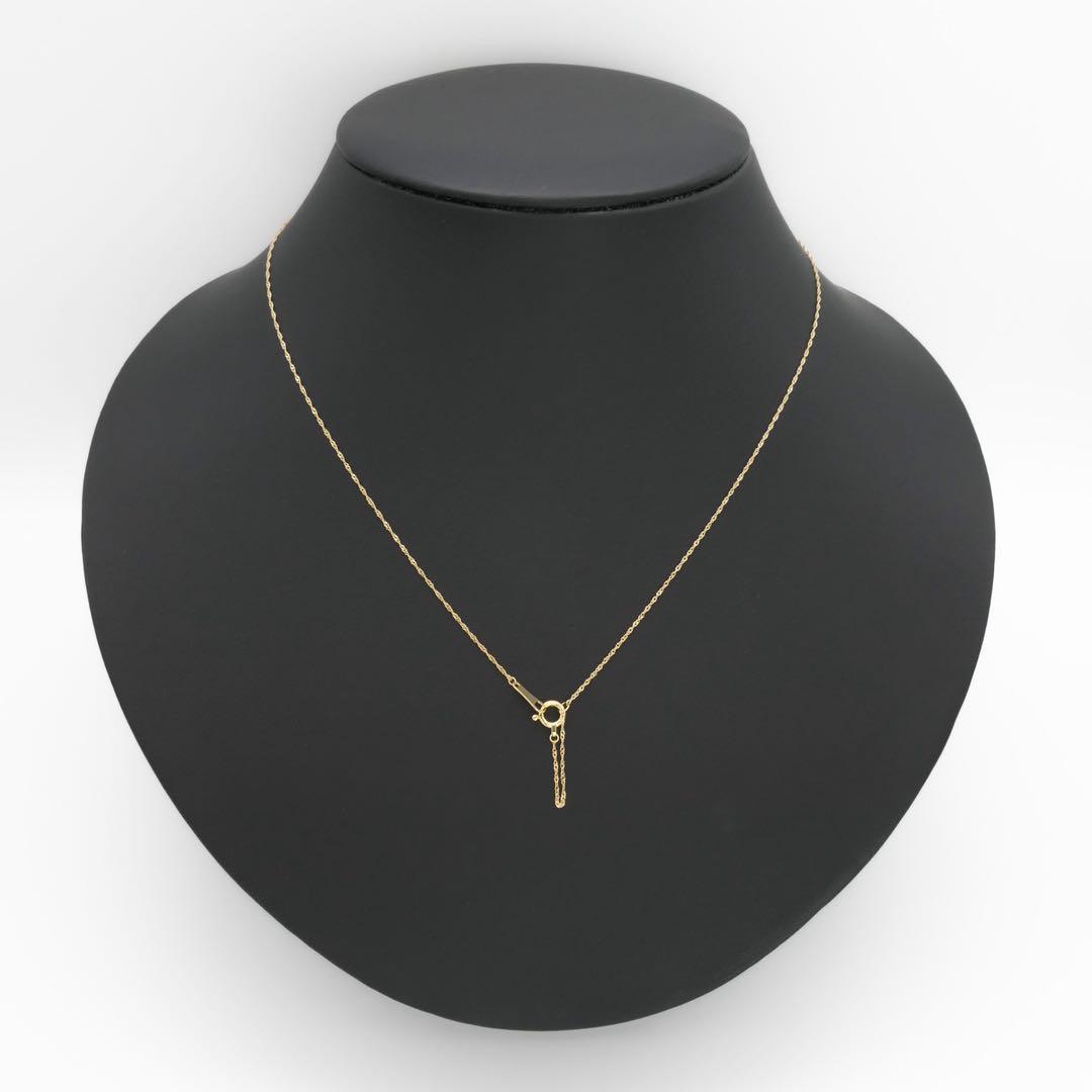 新品❗️K18YG イエローゴールド 0.12スクリュー アジャスター付 45cm