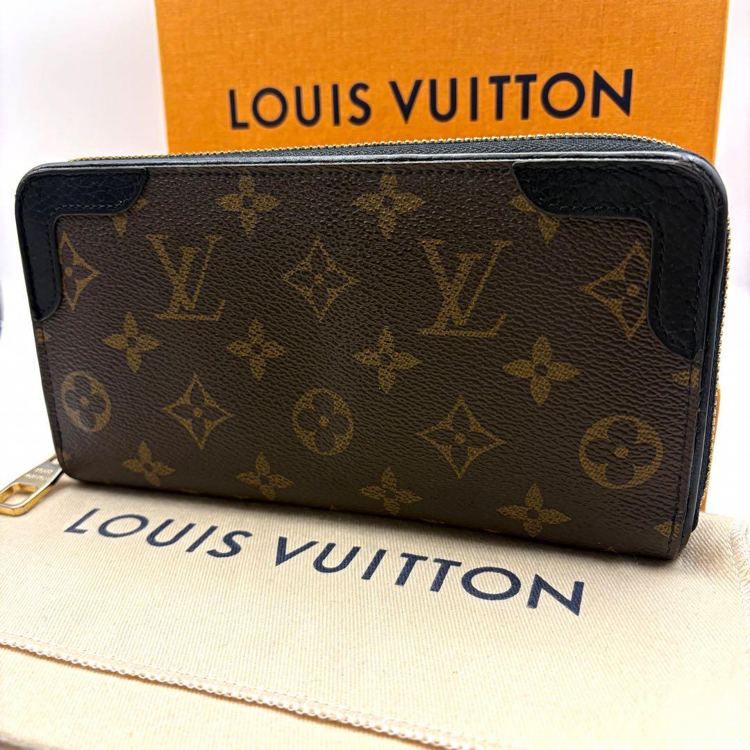 【新型】ルイヴィトン モノグラム ジッピーウォレット レティーロ ブラック