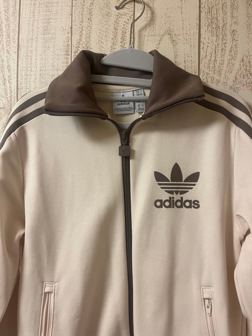 アディダス　ベッケンバウアー トラックジャケット　ジャージ オフホワイト/茶色
