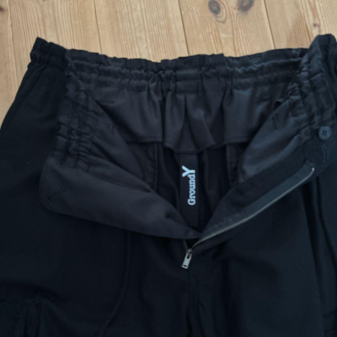 パンツ GroundY / COTTON TWILL RIBBED HEM CARGO