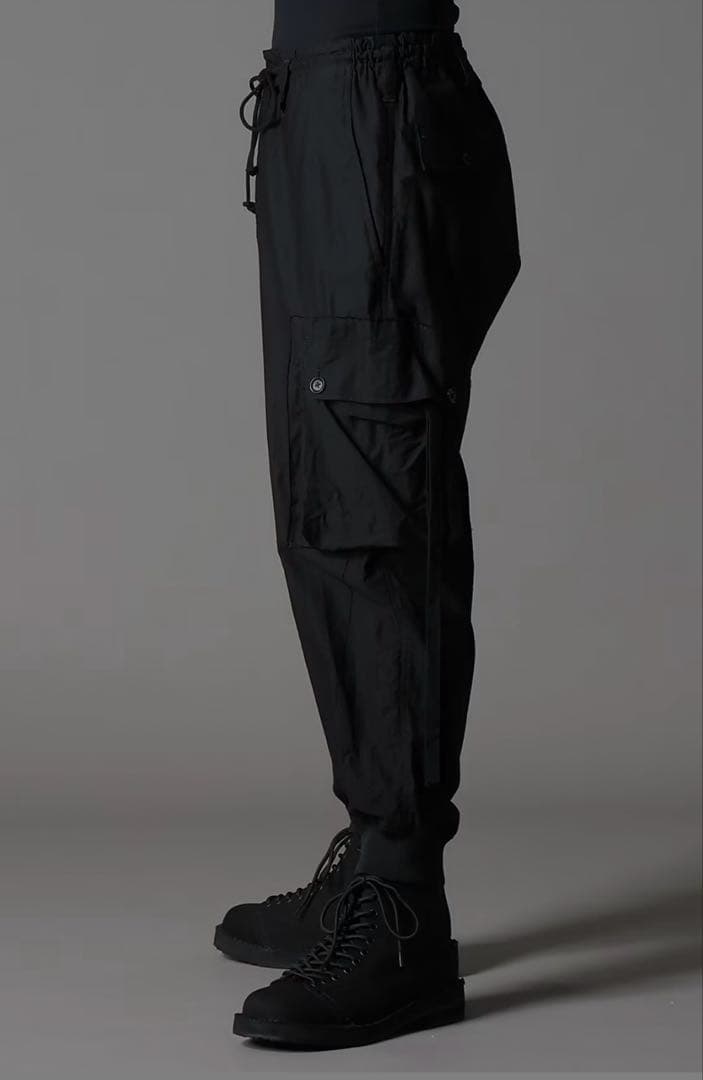 パンツ GroundY / COTTON TWILL RIBBED HEM CARGO