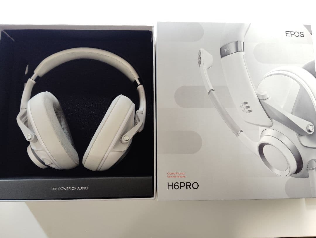 特別価格‼️【ゲーミングヘッドホン箱付EPOSH6PRO】密閉型ゴーストホワイト