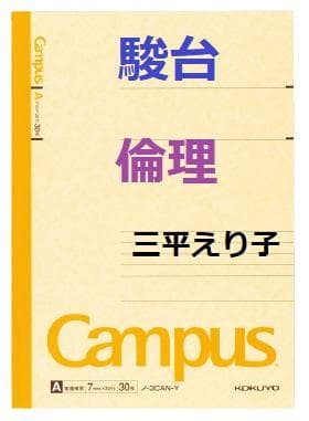【駿台】『倫理　三平えり子師　第1回授業ノート』　　+α　　河合塾　代ゼミ　東進