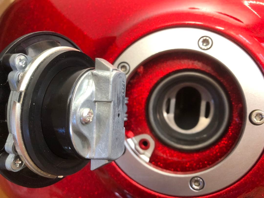 Kawasaki タンク 赤黒キャンディーカラー