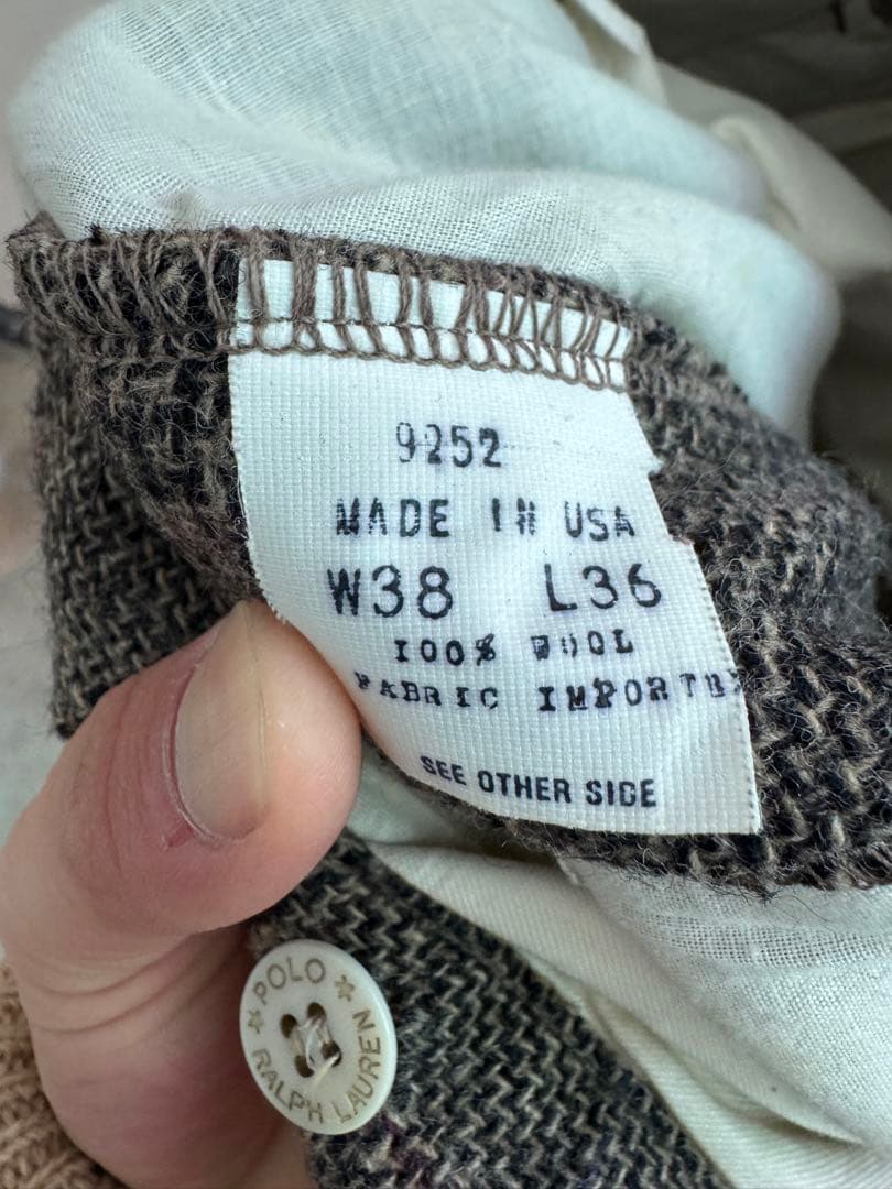 90s polo ralph lauren ウールスラックス　ラルフローレン