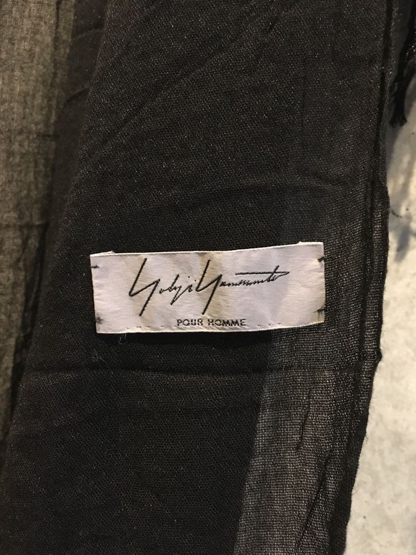 Yohji Yamamoto POUR HOMME 黒ストール