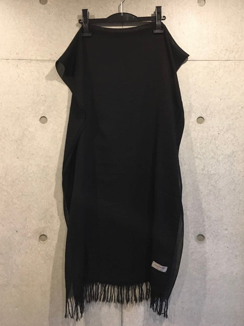Yohji Yamamoto POUR HOMME 黒ストール