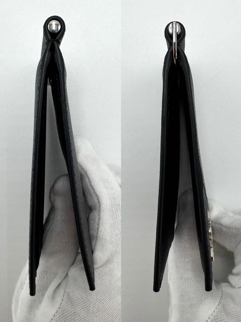 【超美品】PRADA プラダ サフィアーノ メタル マネークリップ 2MN077