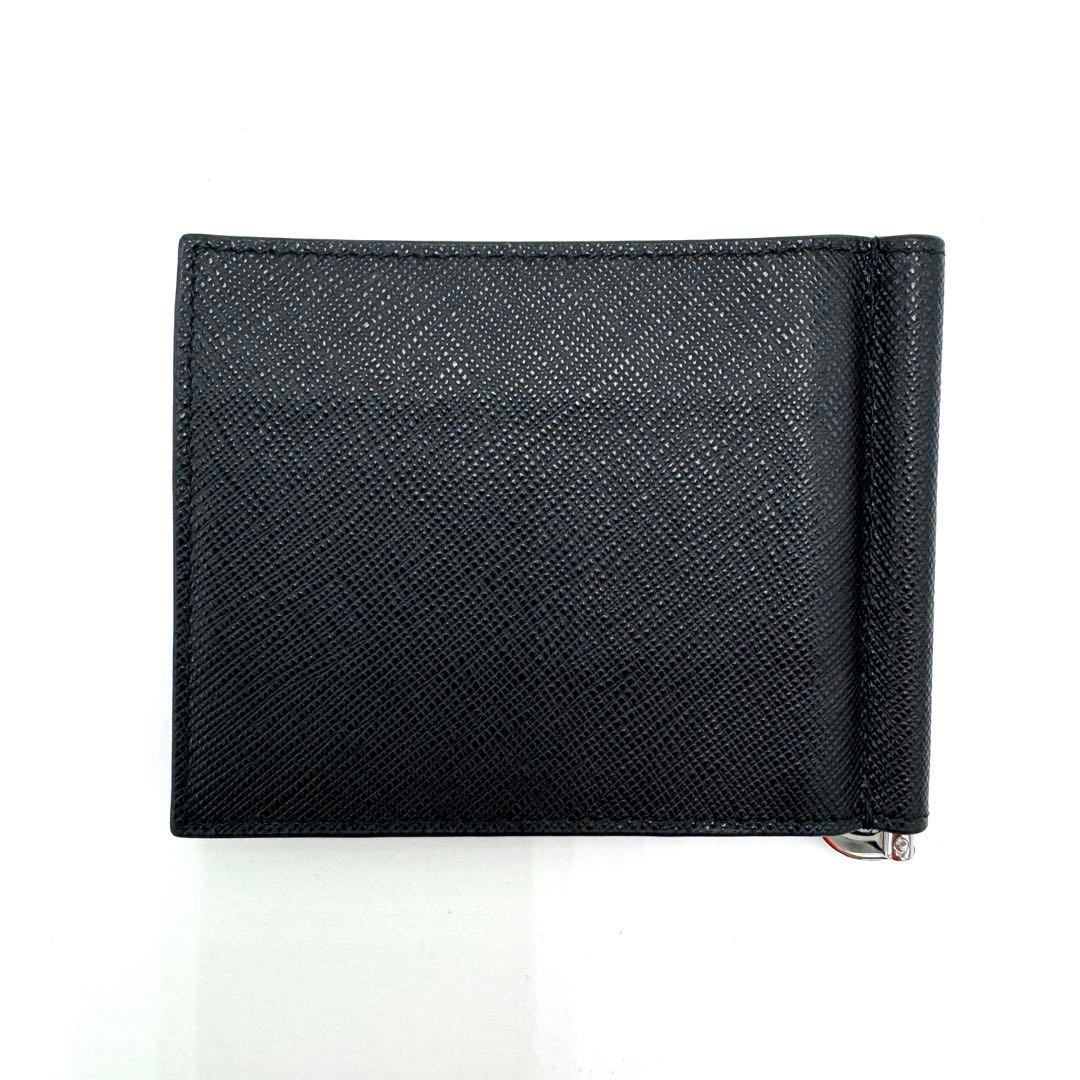 【超美品】PRADA プラダ サフィアーノ メタル マネークリップ 2MN077