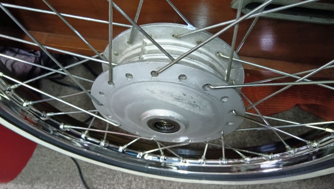 スーパーカブ純正・C70から外し・タイヤ前後セット・チューブ・リムバンド新品