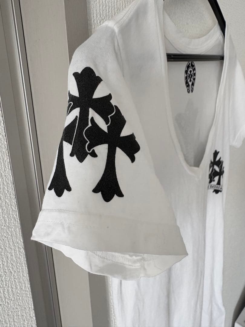 クロムハーツ Vネック Tシャツ ホワイト