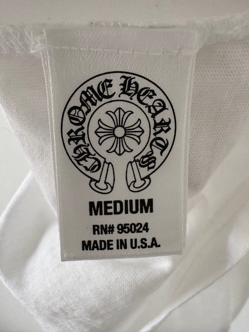 クロムハーツ Vネック Tシャツ ホワイト