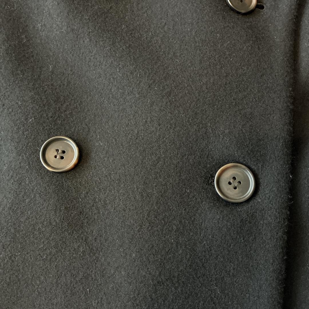 近年 美品 ICB♡ウールリバー Pコート ダブルボタン 大きいサイズ 13黒