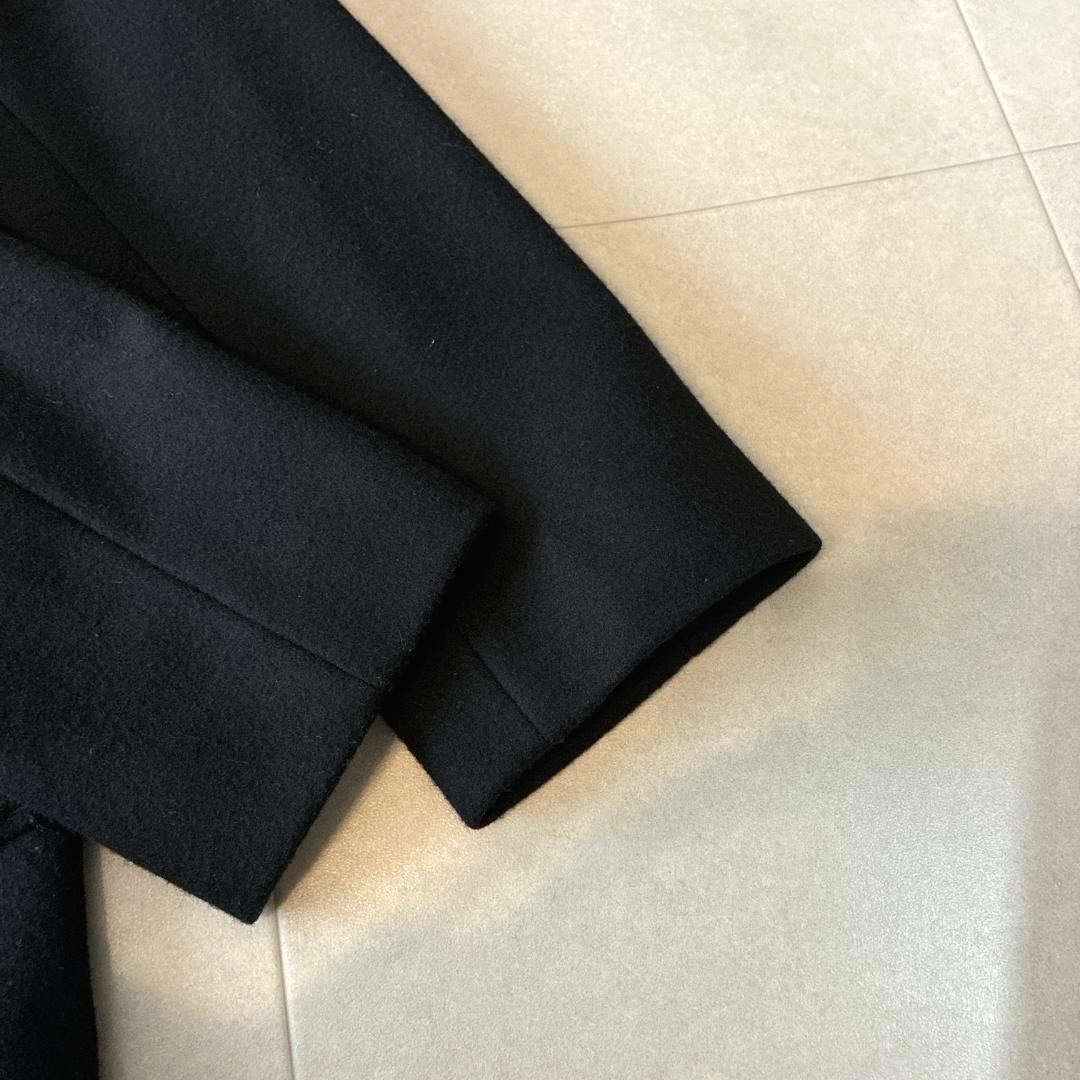 近年 美品 ICB♡ウールリバー Pコート ダブルボタン 大きいサイズ 13黒