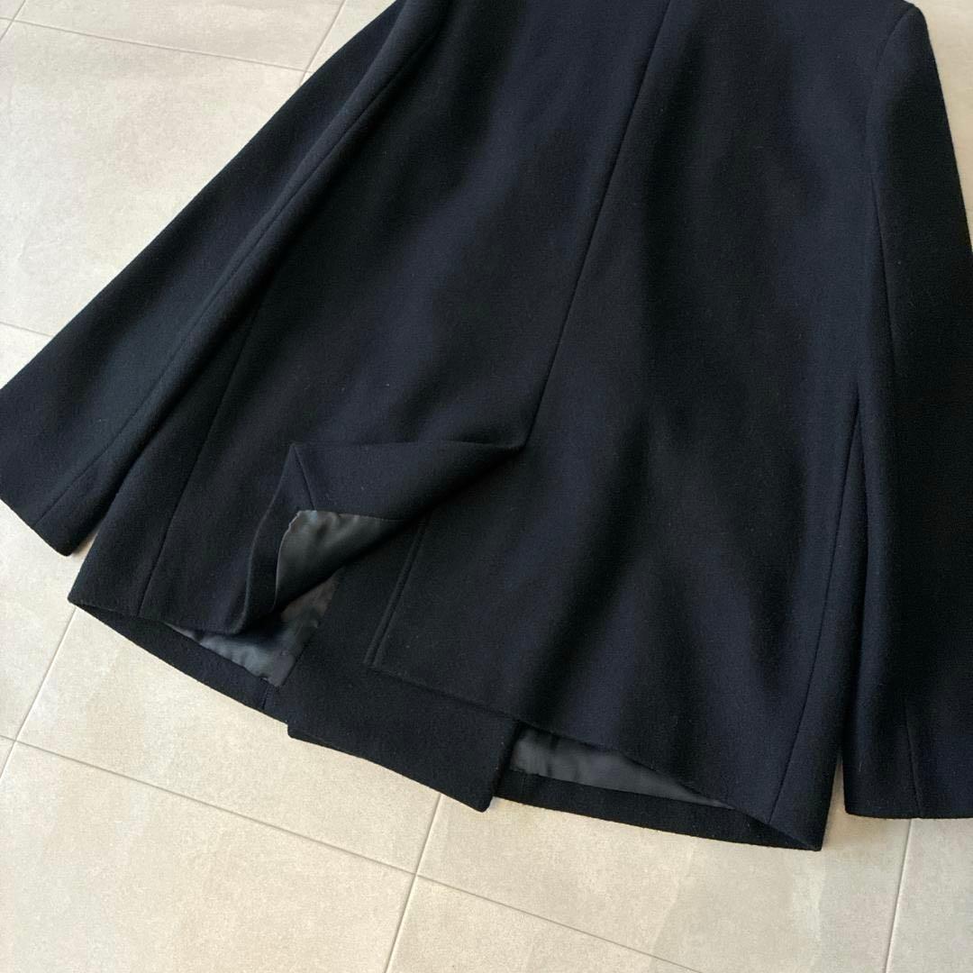 近年 美品 ICB♡ウールリバー Pコート ダブルボタン 大きいサイズ 13黒