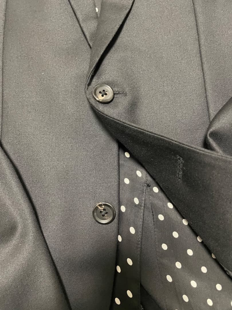 ワコマリア　セットアップ　スーツ　ロロピアーナ　3ピース＋ネクタイ　ドット裏地