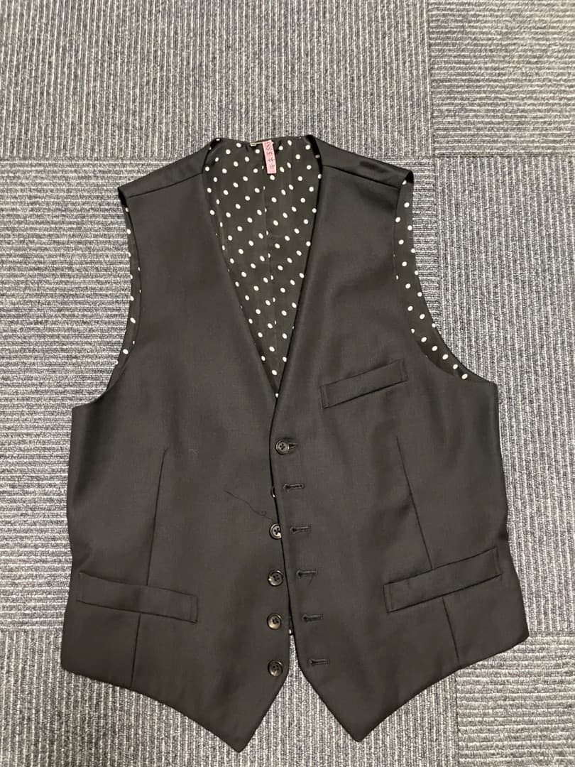 ワコマリア　セットアップ　スーツ　ロロピアーナ　3ピース＋ネクタイ　ドット裏地