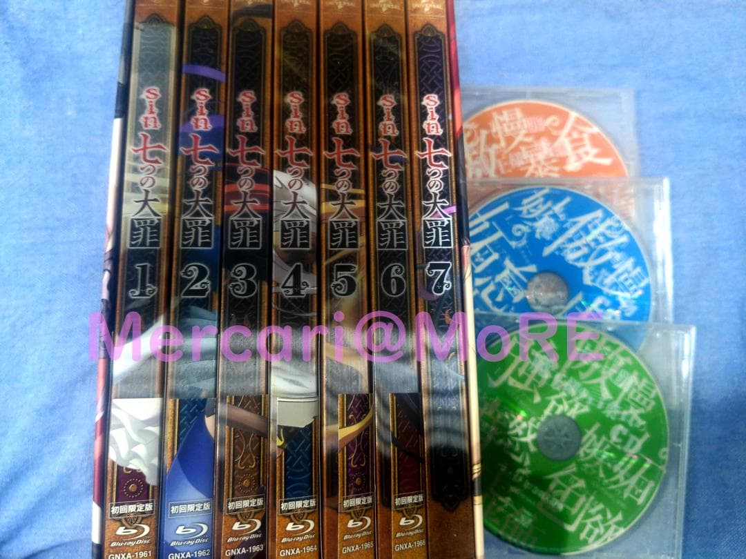 sin 七つの大罪 Blu-ray 全7巻セット＋全巻購入特典CD3枚＋OST