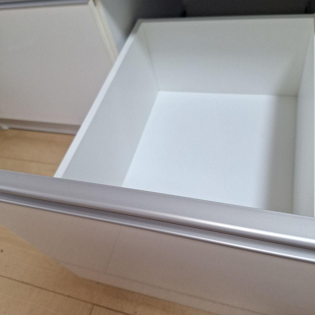 キッチンカウンター　キッチンボード　食器棚　白　東京インテリア　90cm