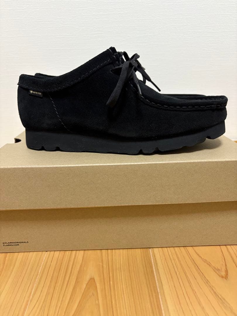CLARKS クラークスワラビー ゴアテックス シューズ　ブラック　26センチ