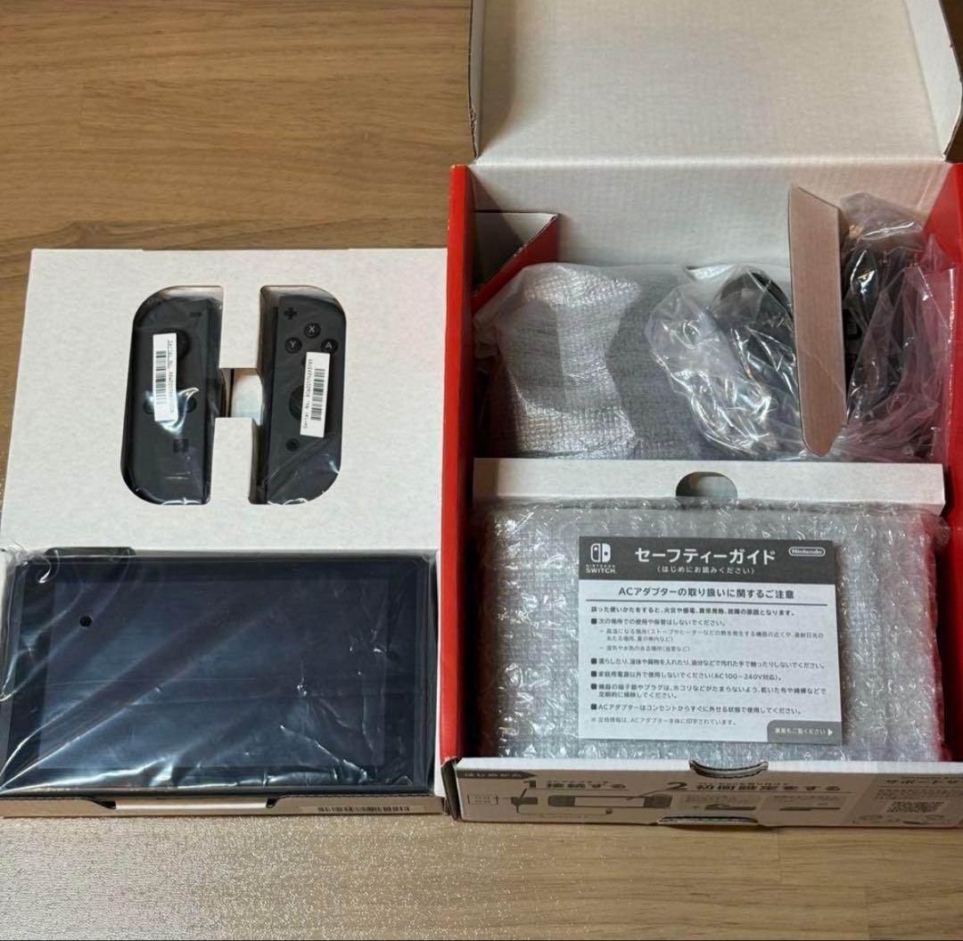 6-268 Switch 本体 新型 グレー 箱付き