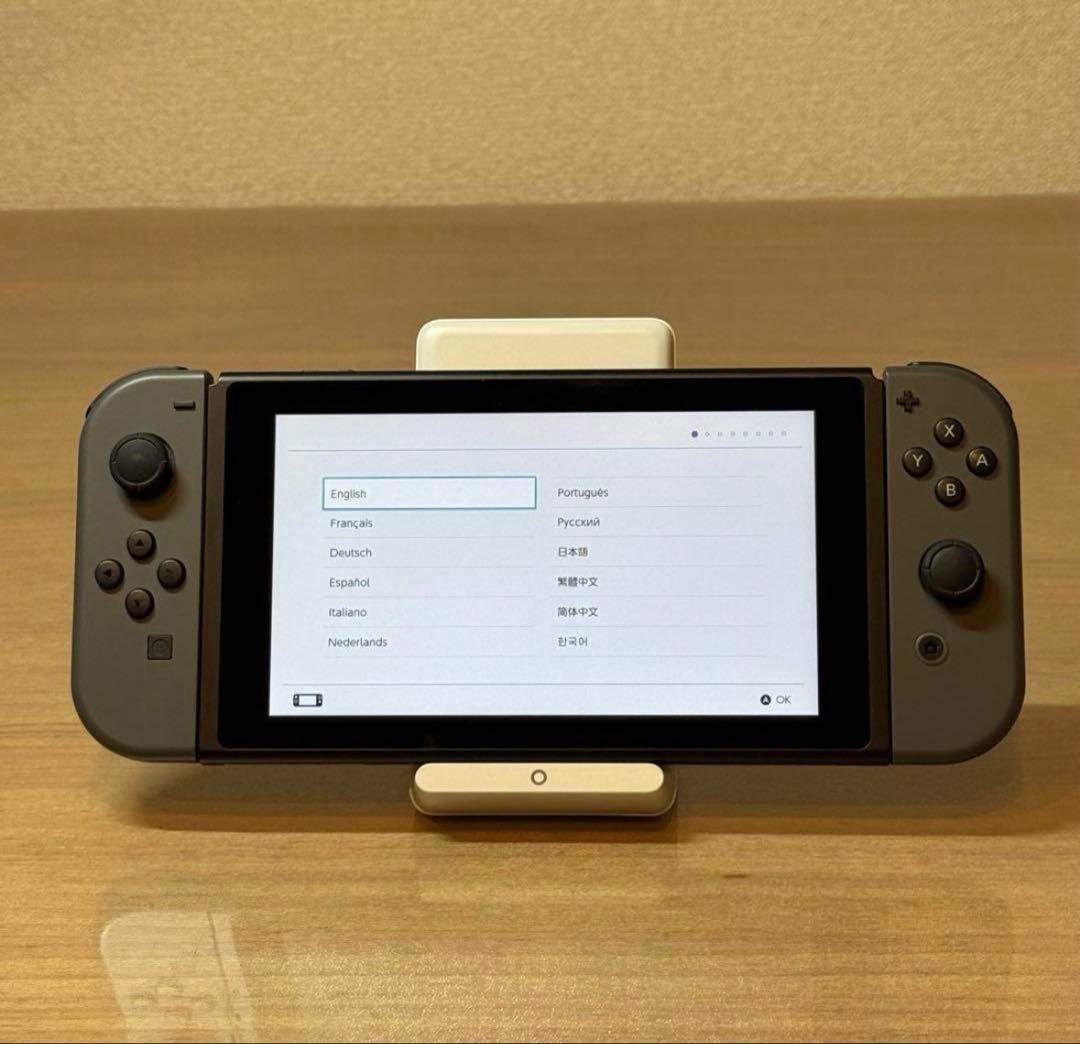 6-268 Switch 本体 新型 グレー 箱付き