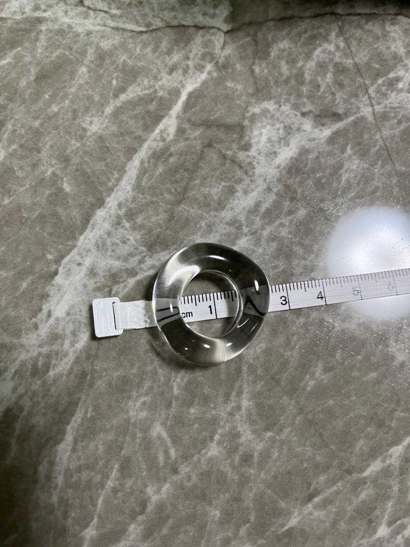 【printemps】ガラスリング　２個セット　クリア　オーロラ