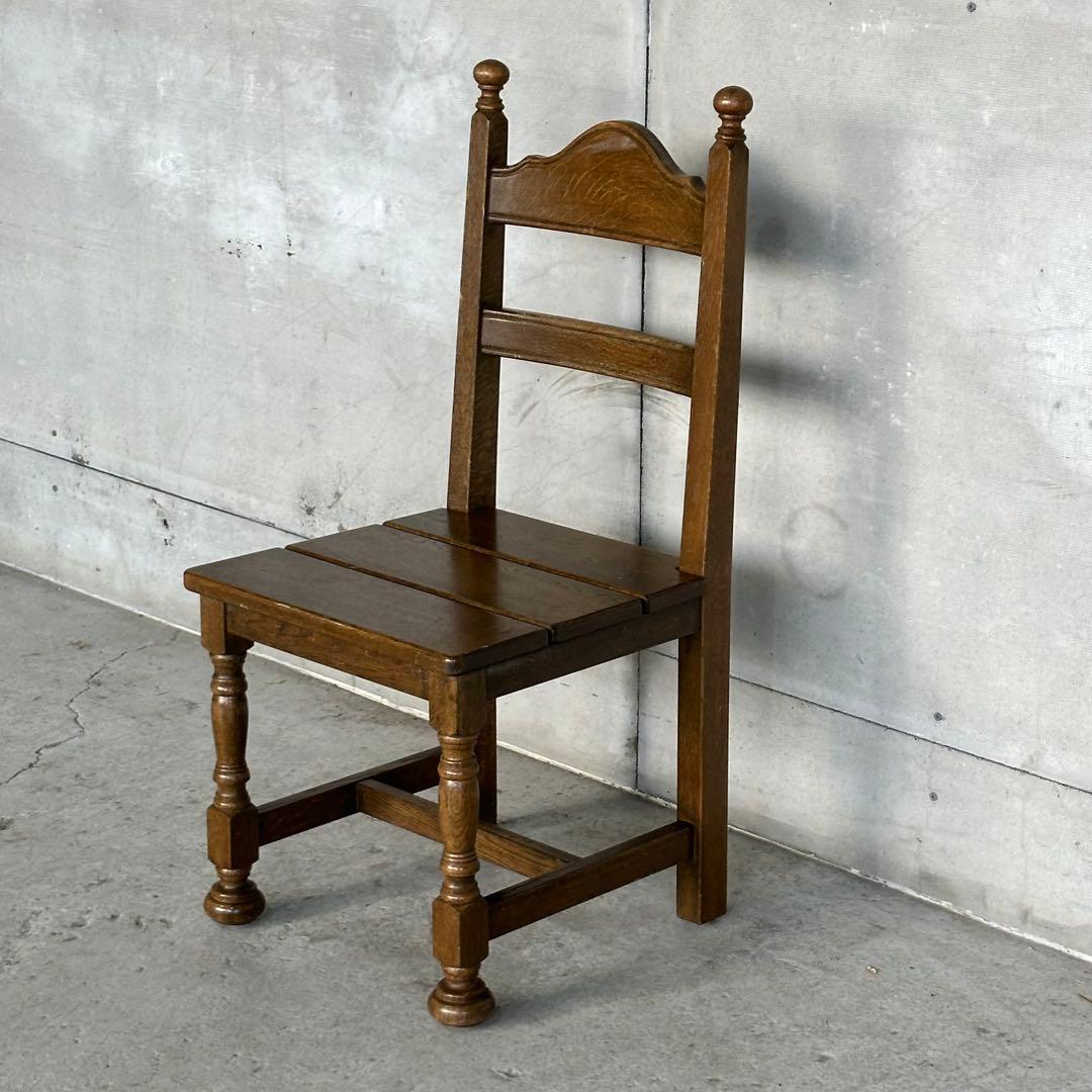 ✦昭和レトロ✦ オーク材 椅子｜ヴィンテージ ダイニングチェア｜無垢木製①