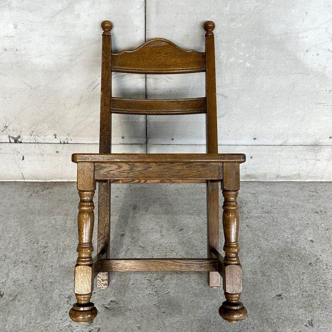 ✦昭和レトロ✦ オーク材 椅子｜ヴィンテージ ダイニングチェア｜無垢木製①