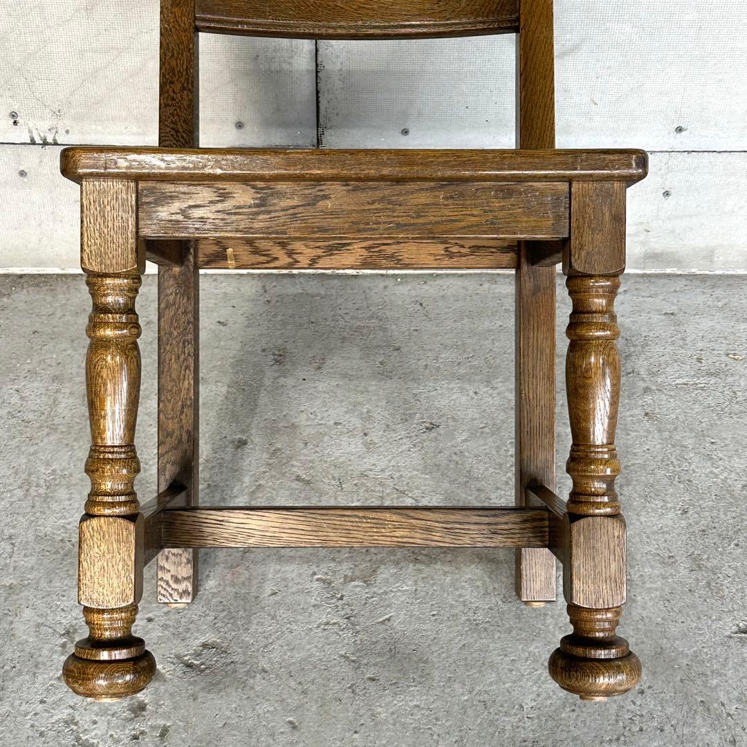 ✦昭和レトロ✦ オーク材 椅子｜ヴィンテージ ダイニングチェア｜無垢木製①