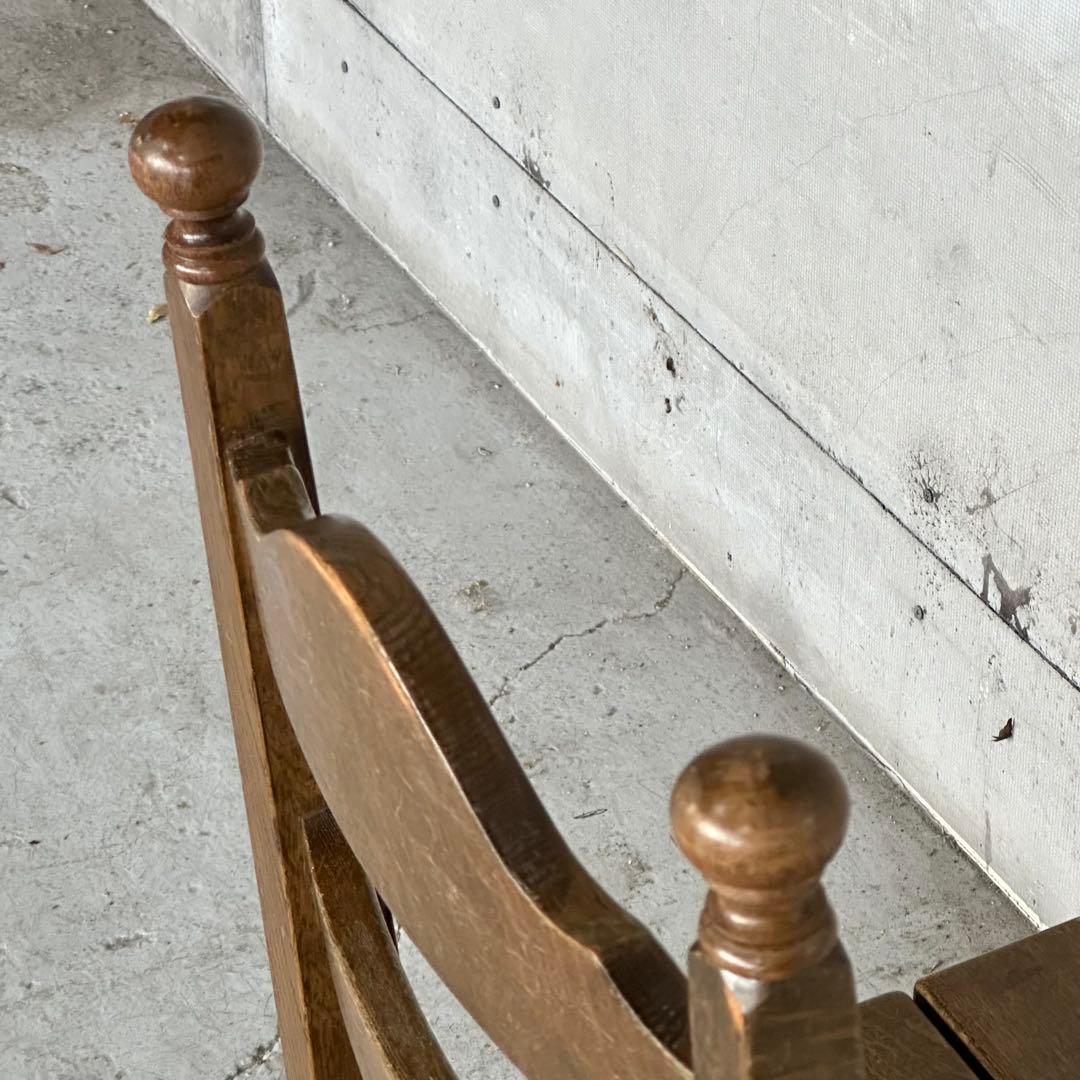 ✦昭和レトロ✦ オーク材 椅子｜ヴィンテージ ダイニングチェア｜無垢木製①