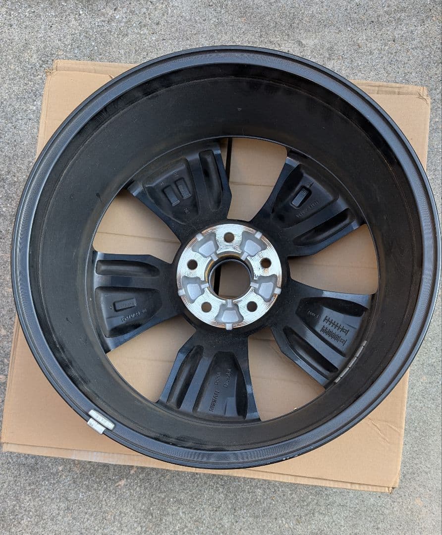 日産X トレイル19インチ 純正ホイール ブラックポリッシュ1本