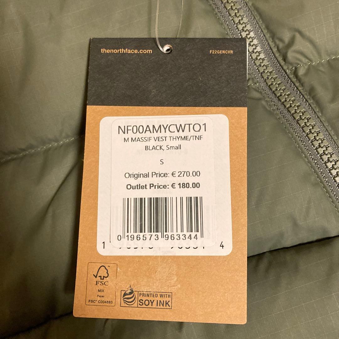 新品 タグ付 ノースフェイスTHE NORTH FACE ダウンベスト メンズS