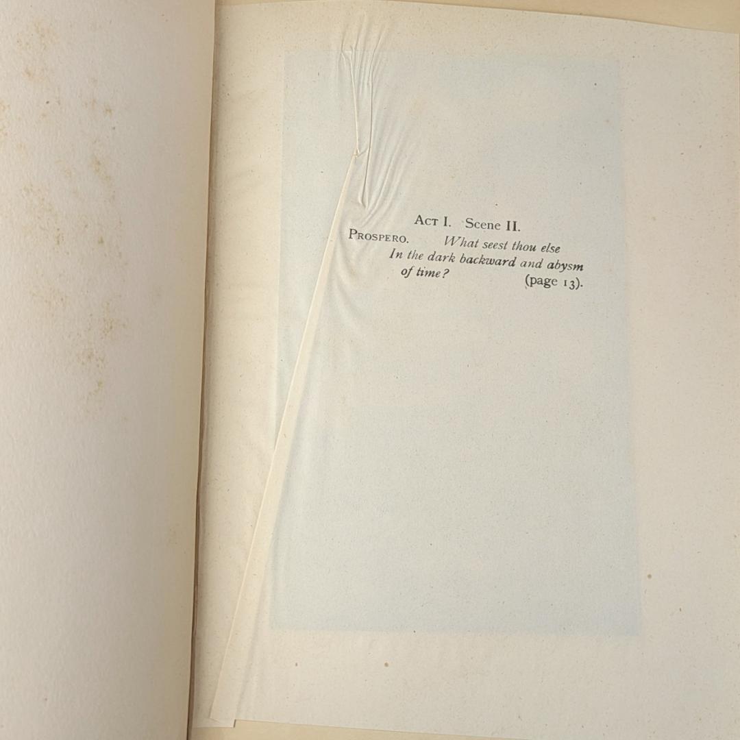 エドマンド・デュラック挿画 シェイクスピア『テンペスト』挿絵本 20世紀初頭刊