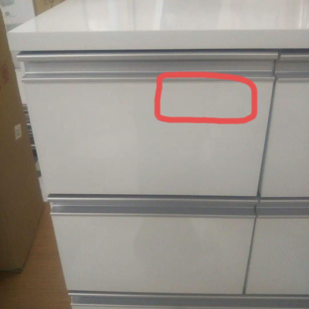 訳あり 特価 品 チェスト 4段 キャスター付き ホワイト 完成品 日本製